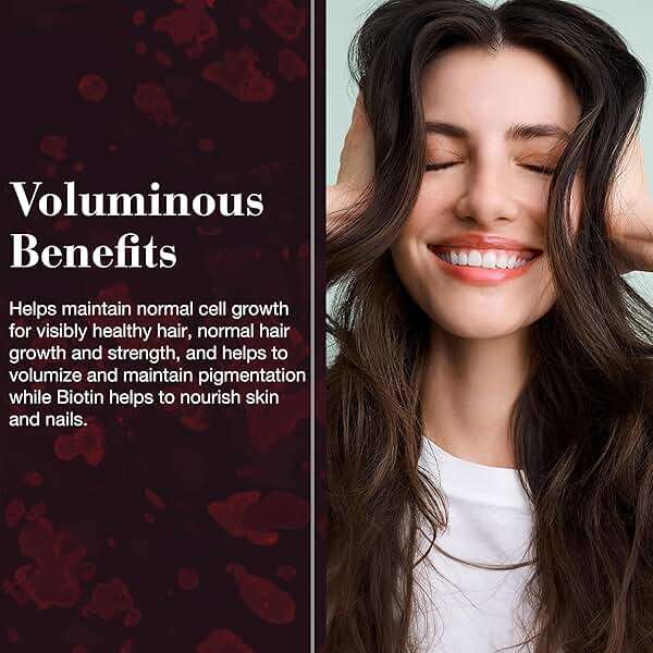 NEW NORDIC Hair Volume Tablets, 3000 mcg Biotin & Biopectin Apple Extract, Hair Vitamins to Support Natural Hair Growth, 90 Count (Pack of 1) - Image 4