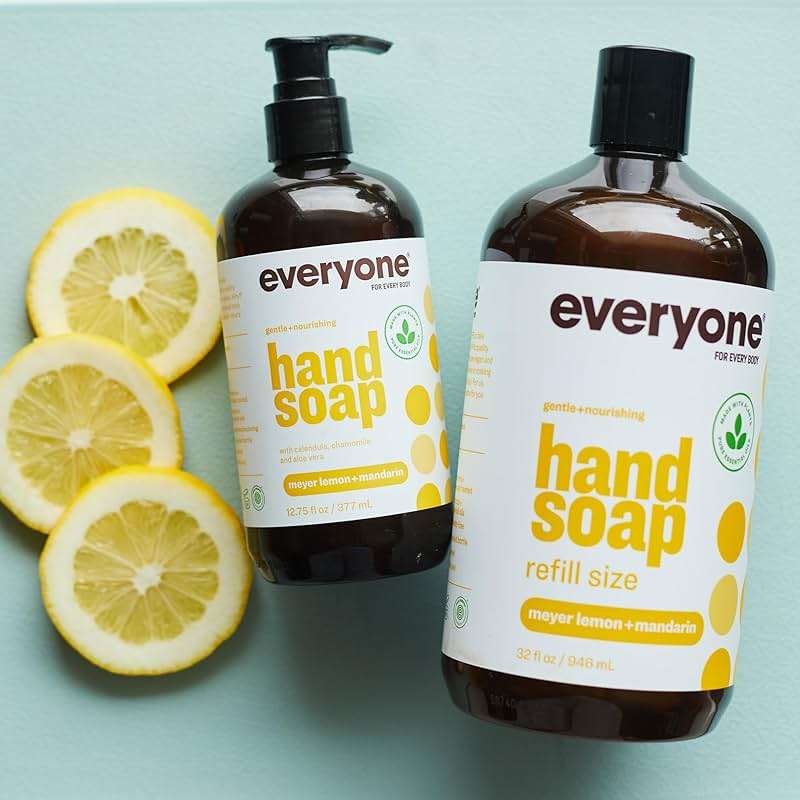 Everyone Liquid Hand Soap, 12.75 Ounce (Pack of 3), Meyer Lemon and Mandarin, Plant-Based Cleanser with Pure Essential Oils - Image 8