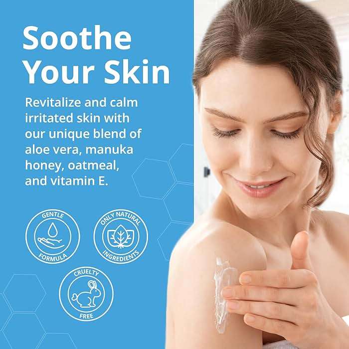 DermaChange Eczema & Psoriasis Cream for Dry and Itchy Skin - Seborrheic Dermatitis Face Cream - Soothing & Hydrating - Manuka Honey & Shea Butter - Psoriasis Relief for Adults & Kids (8oz) - Image 3