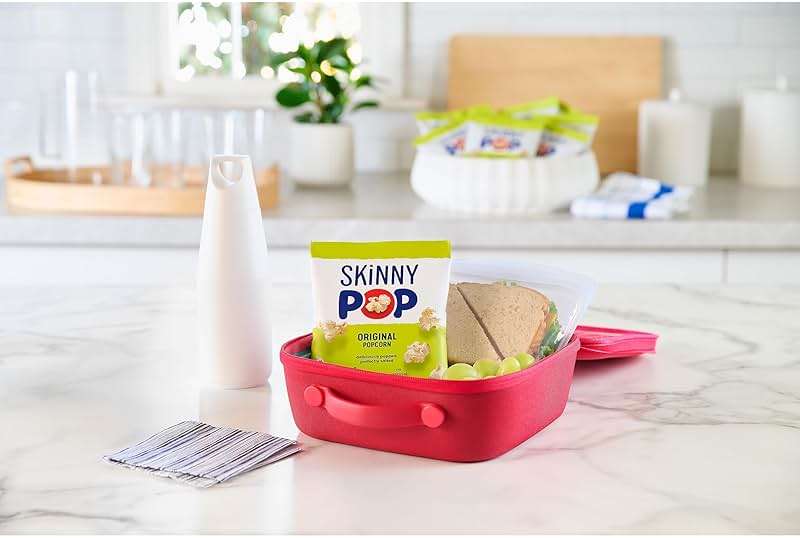 SkinnyPop Popcorn, Original, Whole Grain, Dairy-Free Snack, 0.65oz Bags (30ct) - Image 6