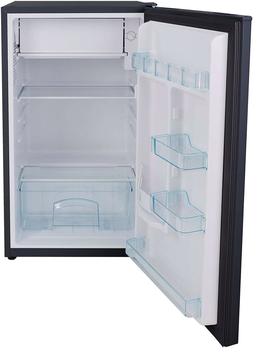 Avanti 3.3 Cu. Ft. Mini Fridge Compact Refrigerator with Adjustable Temperature, Removable Shelves, Chiller Compartment wiith Flush-Back Design, 3.3 cu.ft., Black - Image 3