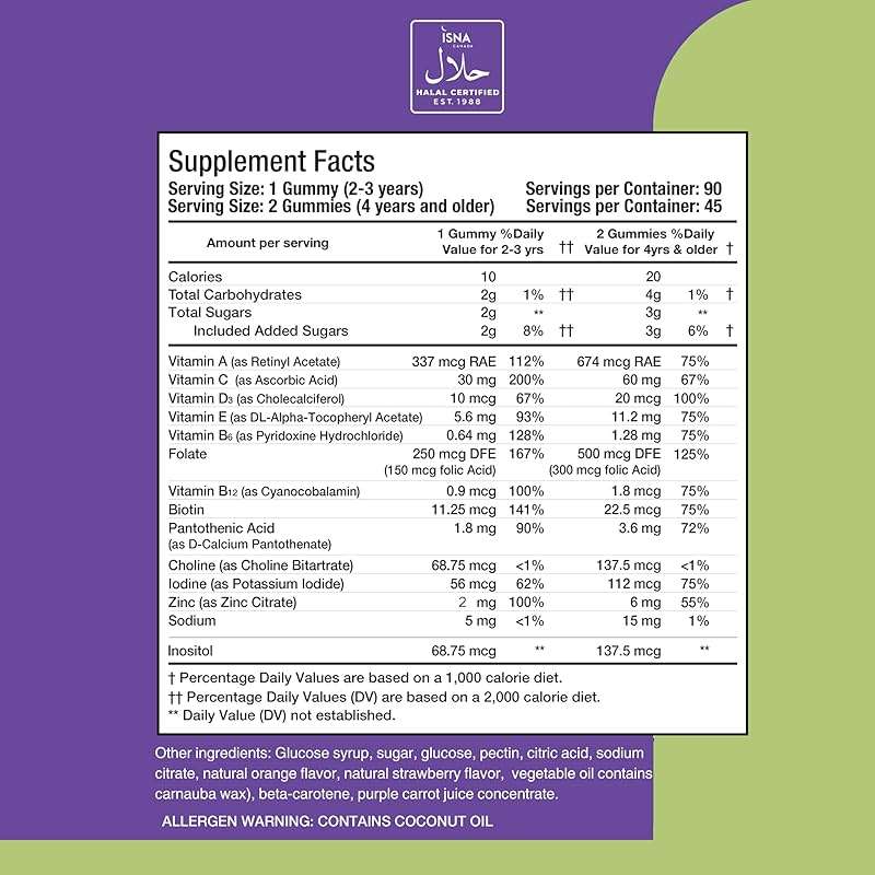 Noor Vitamins Halal Vitamins, Kids Vitamins, Kids Multivitamin Gummies: Vitamin C for Kids, D3, and Zinc for Immunity, B6 B12 for Energy. Gluten Free Halal Gummies, 90 Count Gummy Vitamins for Kid - Image 2