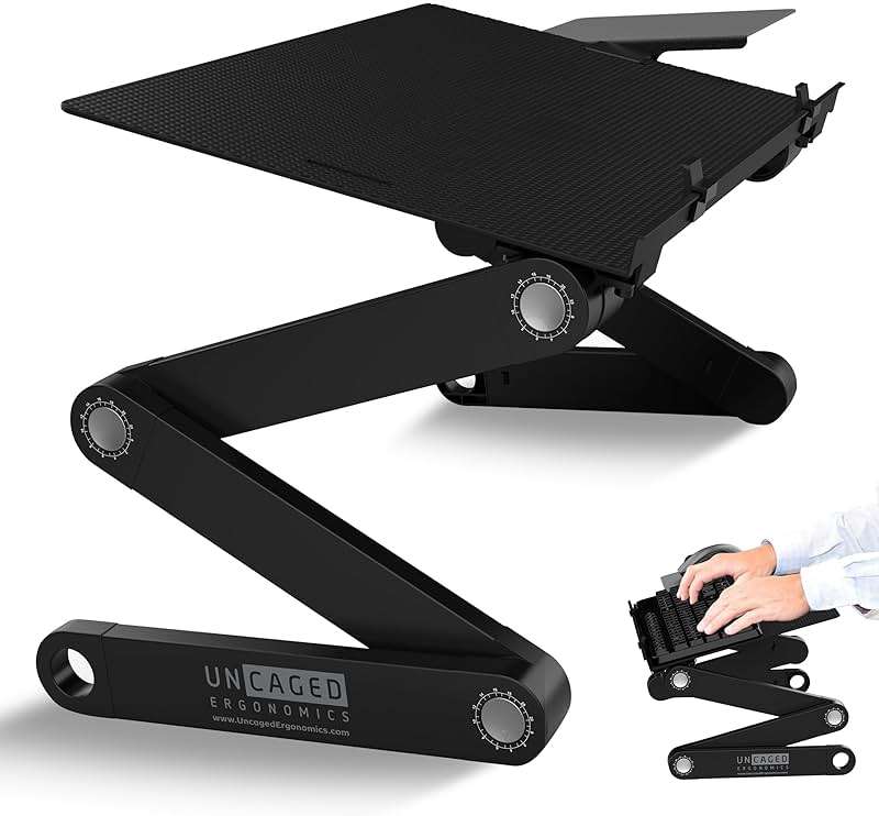 Uncaged Ergonomics WorkEZ Adjustable Computer Keyboard Stand for Desk, Keyboard & Mouse Riser, Ergonomic Portable Stand for Desktop, Computer Keypad Riser for Desk | Ergonomic Portable Stand, for Desktop, for Desk, for Desk - Image 1