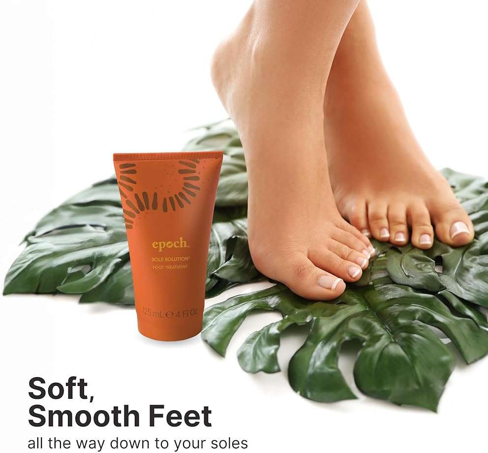 Nu Skin Epoch Sole Solution Foot Treatment | Intensive Moisturizing Cream for Dry Feet, Rough Skin & Heels | Softens Calluses With Natural Papain, Urea, Baobab & Allantoin | 4 oz | 1 Pack - Image 5
