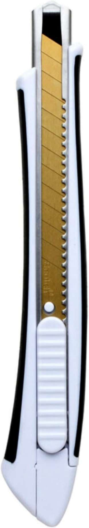 Scotch Titanium Snap-Off Utility Knife – Small 9mm Precision Cutter with Click & Lock Blade, Comfort Grip Handle (Titanium Stays Sharp 3X Longer) - Image 4