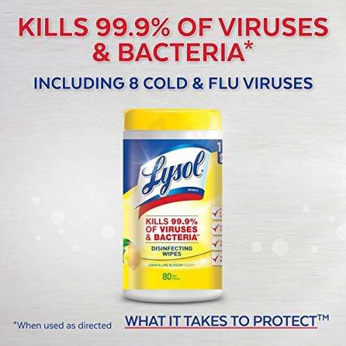 Lysol Disinfecting Wipes - Lemon & Lime Blossom 110 ct (Pack of 2) - Image 2