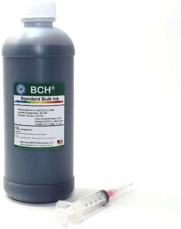 BCH Black Ink Refill Kit for Epson Inkjet Printers 500 ml (16.9 oz) High-Yield Printer Ink Refill- Refillable Ink Bottle with Syringe for Easy Refilling - Image 1