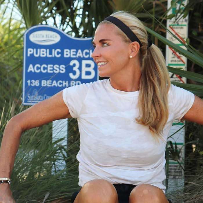 Sweaty Bands Womens Girls Headband - Non-Slip Velvet-Lined Exercise Hairband - Wicked Black 1-Inch - Image 2