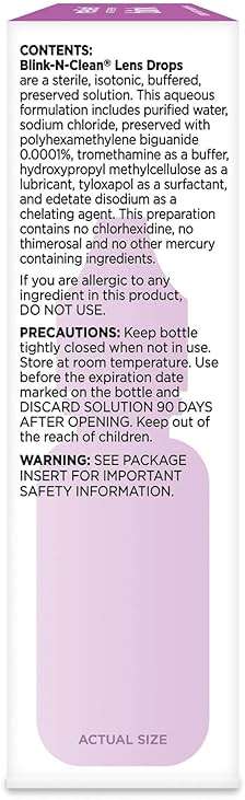 Bausch + Lomb Blink N Clean Dry Contacts, Lens Drops, 0.5 Fl Oz - Image 4