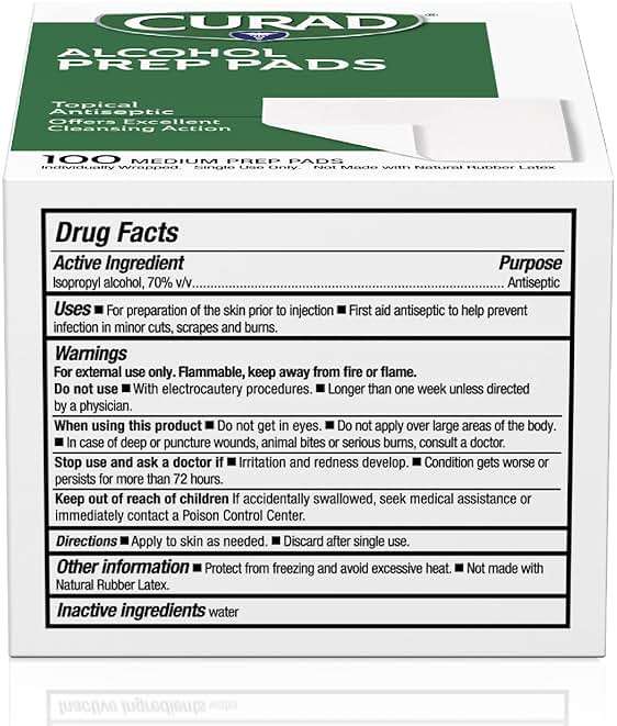Curad, Alcohol Prep Pads, Medium Isopropyl Alcohol Wipes Individually Wrapped, 400 Count - Image 6