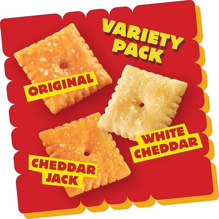 Cheez-It Cheese Crackers, Baked Snack Crackers, Lunch Snacks, Variety Pack, 12.1oz Box (12 Packs) - Image 6