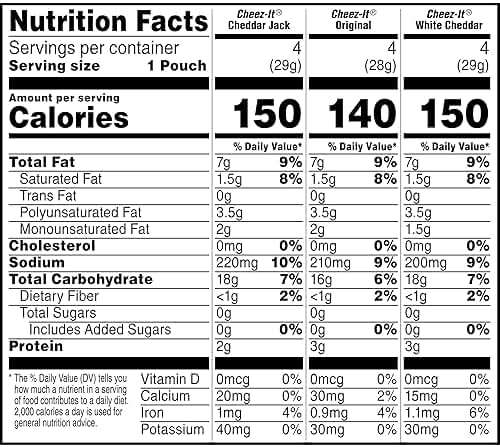 Cheez-It Cheese Crackers, Baked Snack Crackers, Lunch Snacks, Variety Pack, 12.1oz Box (12 Packs) - Image 10