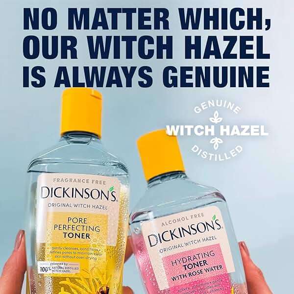 Dickinson's Enhanced Witch Hazel Hydrating Toner with Rosewater, Alcohol Free, 98% Natural Formula, 16 Fl Oz (Pack of 1) - Image 8