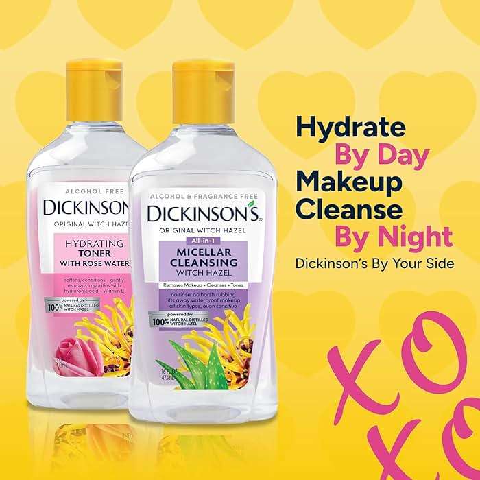 Dickinson's Enhanced Witch Hazel Hydrating Toner with Rosewater, Alcohol Free, 98% Natural Formula, 16 Fl Oz (Pack of 1) - Image 10