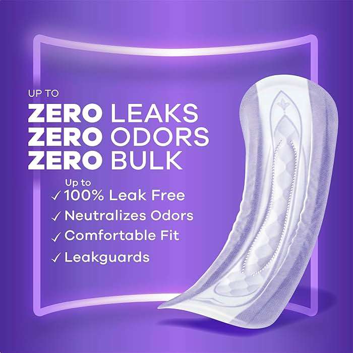 Always Discreet Adult Incontinence Pads for Women, Drier, 4 Drop Long Length, Moderate Absorbency, Pads for Bladder Control Management, Bladder Leaks, & Postpartum Pads, 54ct - Image 2