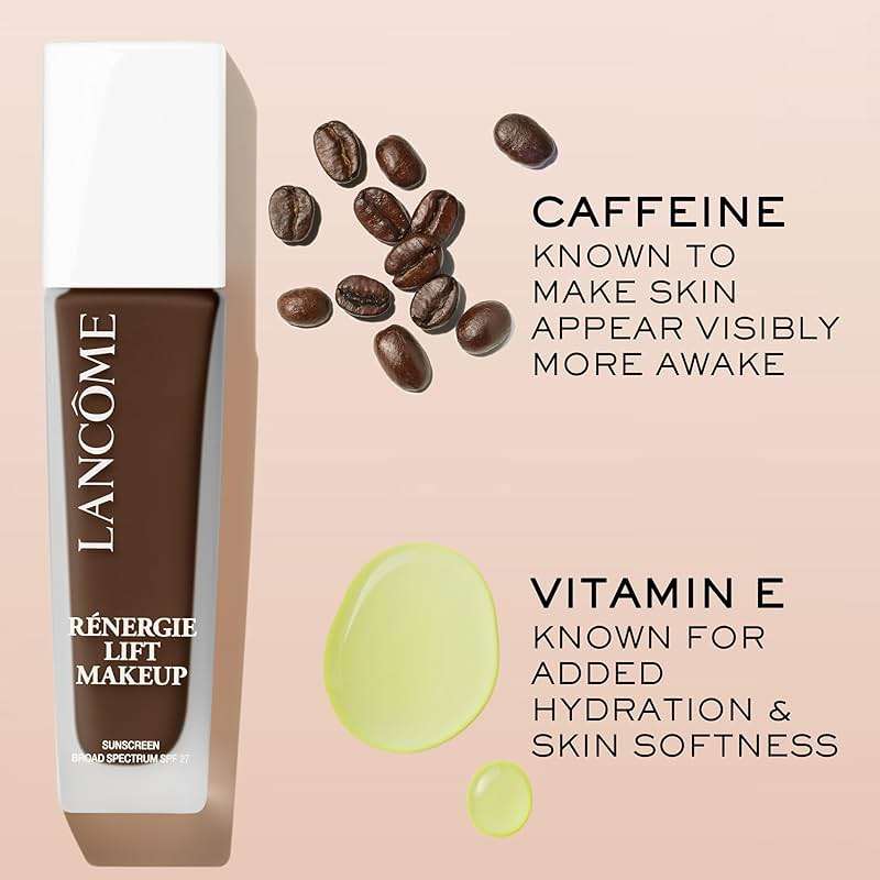 Lancôme Renergie Lift Makeup Foundation - Lightweight & Hydrating Formula, Medium-Full Coverage, SPF 27, Anti-Aging, Lifting & Firming, Up to 12H Wear - Image 6