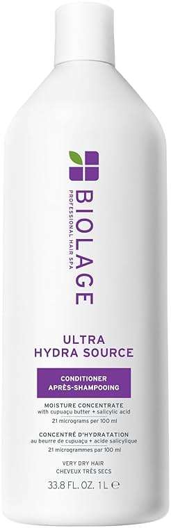 Biolage Ultra Hydra Source Conditioner - Intensely Condition, For Very Dry, Thick, Coarse Hair, Infused with Micro-dosed with Cupuaçu Butter & Salicylic Acid - Image 1