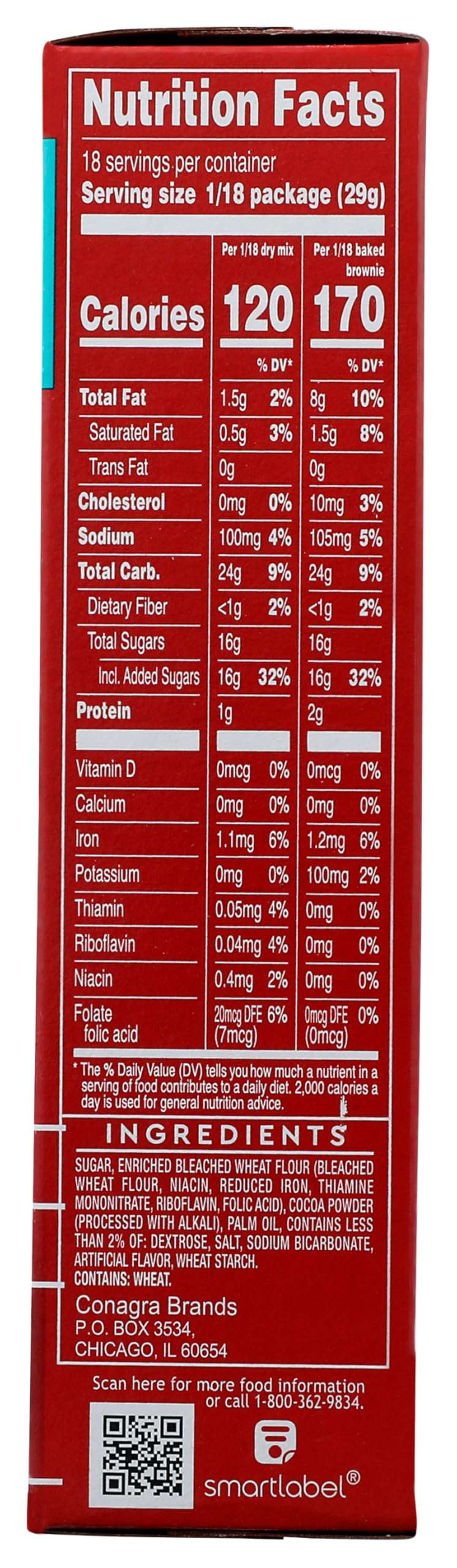 Duncan Hines Family Size Dark Chocolate Fudge Brownie Mix, 18.2 oz. - Image 2