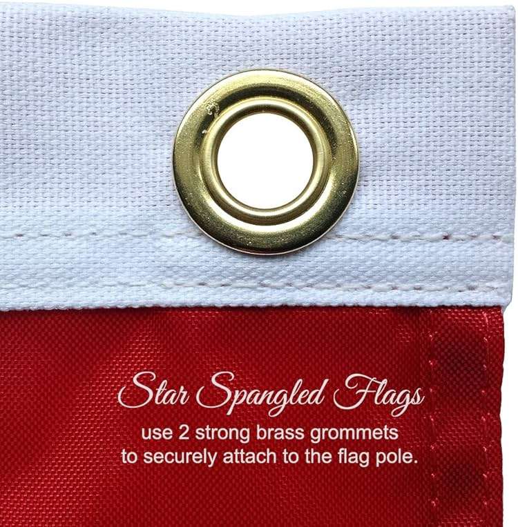 American Flag 4x6-100% Made In USA using Tough, Long Lasting Nylon Built for Outdoor Use, Featuring Embroidered Stars and Sewn Stripes plus Superior Quadruple Stitching on the Fly End - Image 4