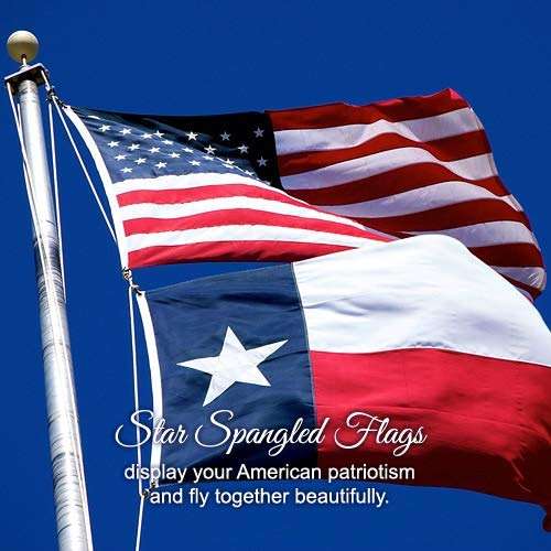 American Flag 4x6-100% Made In USA using Tough, Long Lasting Nylon Built for Outdoor Use, Featuring Embroidered Stars and Sewn Stripes plus Superior Quadruple Stitching on the Fly End - Image 6
