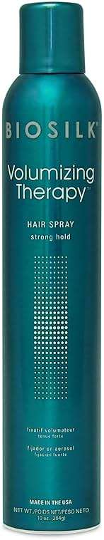 BioSilk Volumizing Therapy Strong Hold Hair Spray, Adds Volume, Strength & Shine, Long-Lasting Style, Silk & Rice Proteins, Sulfate-Free, Paraben-Free, Cruelty-Free, 10 Oz - Image 1