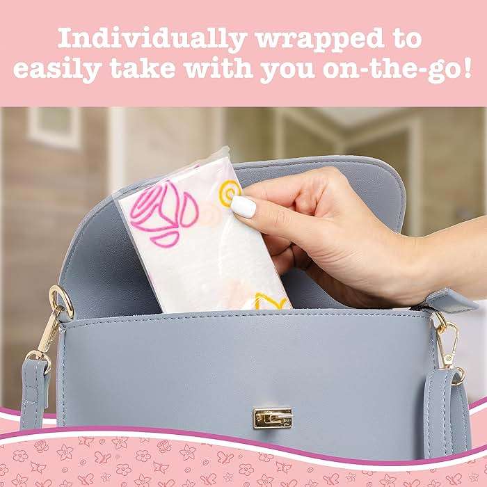 Potty Shields Toilet Seat Covers Disposable (20 Pack, Floral) - XL Waterproof Toilet Cover for Toddlers, Kids & Adults - Portable & Individually Wrapped for Travel, Potty Training & Public Restrooms - Image 6
