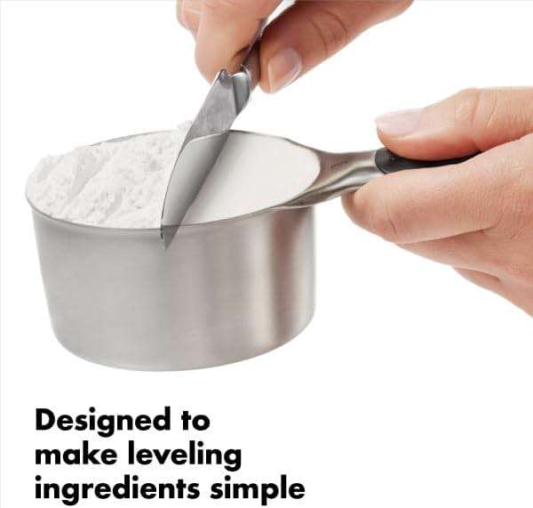 OXO Good Grips 4 Piece Stainless Steel Measuring Cups with Magnetic Snaps - Image 5