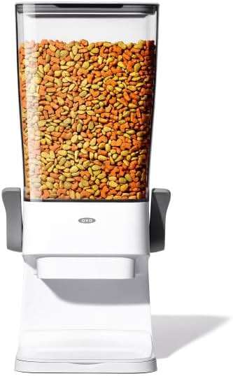 OXO Good Grips Countertop Cereal Dispenser | erfect for cereal, oatmeal, snacks. One-handed dispensing. Airtight dual-seal freshness. Dishwasher safe. 5.5 qt capacity. - Image 7