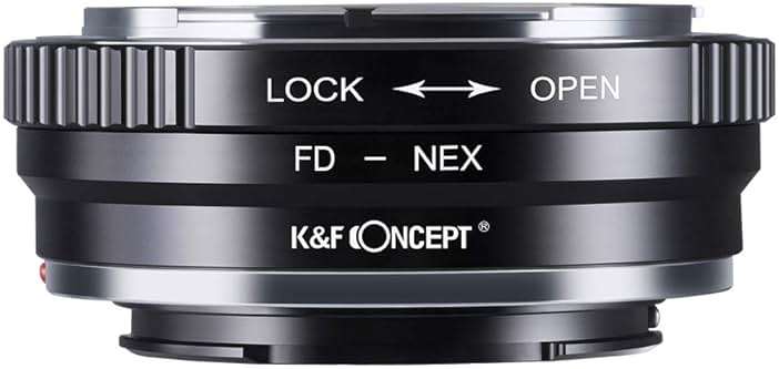 K&F Concept Lens Mount Adapter FD to NEX Compatible for Canon FD FL Lens to NEX E-Mount Camera Compatible for Sony Alpha NEX-7 NEX-6 NEX-5N NEX-5 NEX-C3 NEX-3 - Image 2