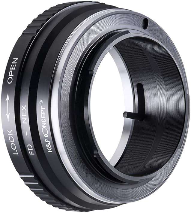 K&F Concept Lens Mount Adapter FD to NEX Compatible for Canon FD FL Lens to NEX E-Mount Camera Compatible for Sony Alpha NEX-7 NEX-6 NEX-5N NEX-5 NEX-C3 NEX-3 - Image 4