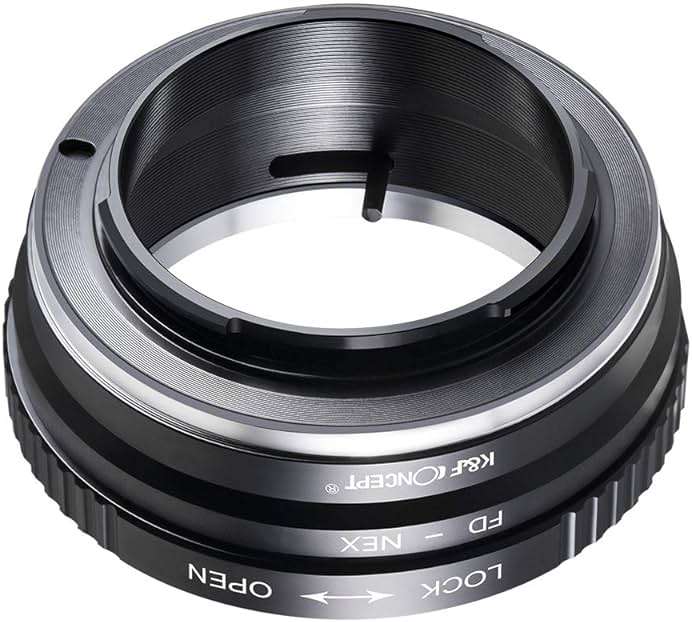 K&F Concept Lens Mount Adapter FD to NEX Compatible for Canon FD FL Lens to NEX E-Mount Camera Compatible for Sony Alpha NEX-7 NEX-6 NEX-5N NEX-5 NEX-C3 NEX-3 - Image 5