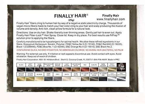 Finally Hair Fibers for Thinning Hair - 100% Undetectable Natural Formula - Completely Conceals Hair Loss in 15 Seconds - 25 Grams Refill Bag (Dark Brown) - Image 2