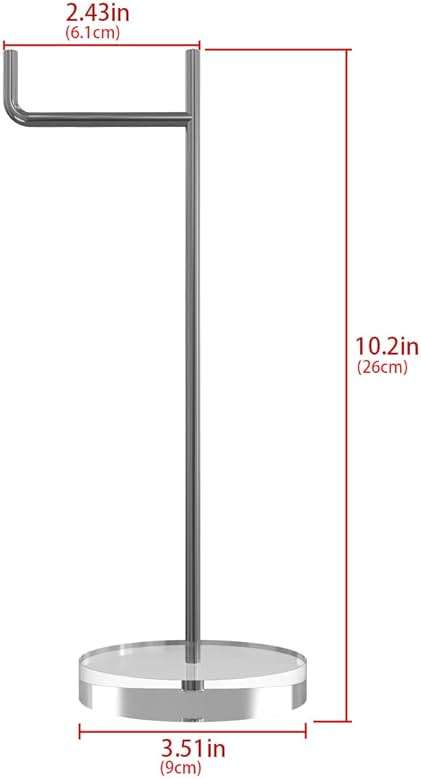 GEEKRIA Clear Acrylic Headphone Stand, Aluminum Headset Holder for Desk, Gaming Headphones Hanger Compatible with Sony WH-1000XM6/1000XM5/1000XM4, Bose QC35, AirPods Max - Image 4