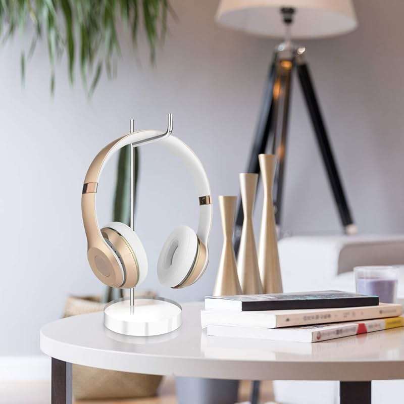 GEEKRIA Clear Acrylic Headphone Stand, Aluminum Headset Holder for Desk, Gaming Headphones Hanger Compatible with Sony WH-1000XM6/1000XM5/1000XM4, Bose QC35, AirPods Max - Image 6