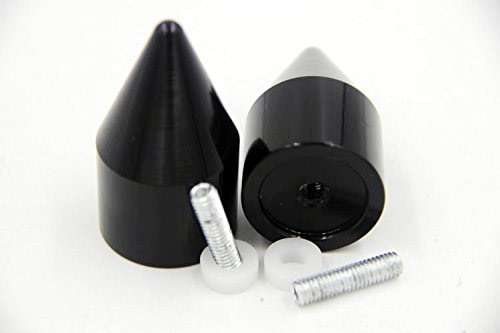 HTTMT MT220-006- Spike Bar Ends Compatible with Yzfr6 2006-2012 Yzfr1 1998-2012 Fjr-1300 2003-2010 Bk - Image 3