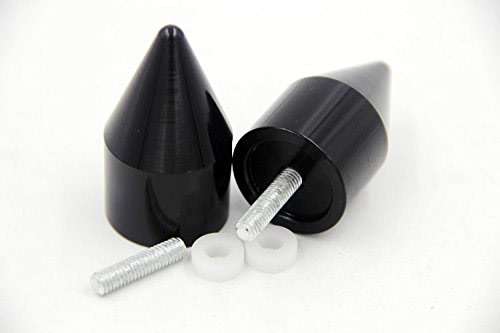 HTTMT MT220-006- Spike Bar Ends Compatible with Yzfr6 2006-2012 Yzfr1 1998-2012 Fjr-1300 2003-2010 Bk - Image 4
