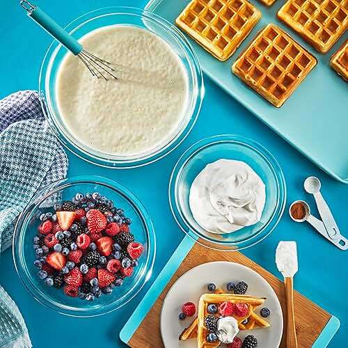 Pyrex Essentials (3-Piece) Glass Mixing Bowls Set For Prepping, Baking and Cooking, Preheated Oven, Dishwasher, Freezer, and Microwave Safe - Image 7