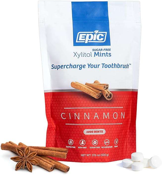 Epic 100% Xylitol Mints - Aspartame Free, Sugar Free - Cinnamon Flavored Mints, 1000 Pieces (Pack of 1) - Image 1
