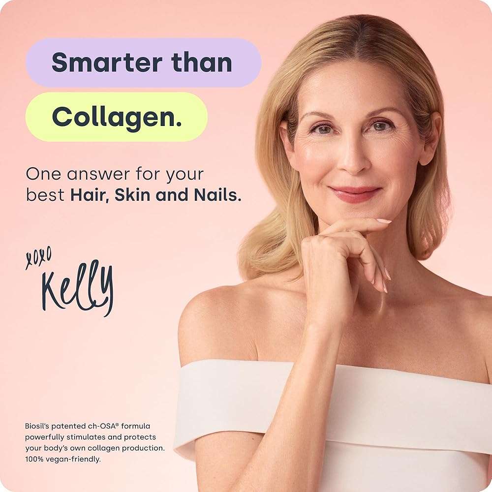 Biosil Collagen Booster Supplement - 120 Original Capsules - Patented ch-OSA Activator for Skin, Hair, Nails & Joints - Supports Natural Production - 60-Day Supply - Image 2