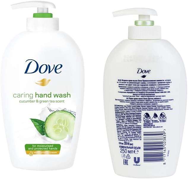 Dove Caring Hand Wash, Fresh Touch Cucumber & Green Tea, 8.45 Fl Oz (Pack of 6) - Image 2
