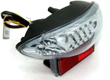 Rear Running Tail Turn Signal Light Integrated LED Motocycle Fit For Suzuki 1999-2007 Hayabusa GSX1300R Chrome Clear - Image 1