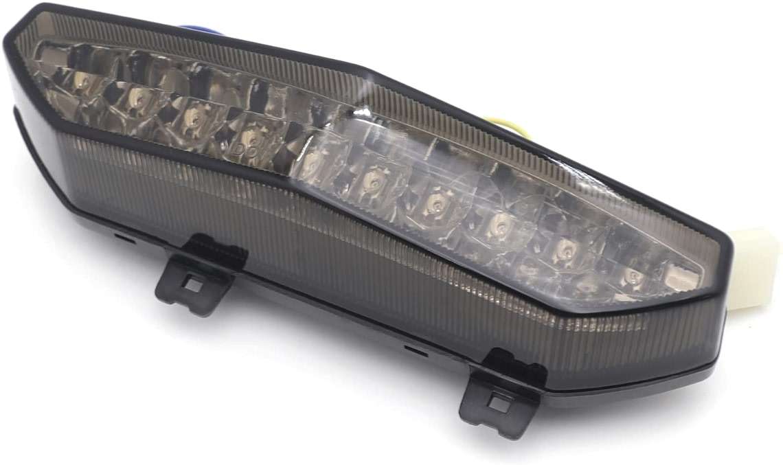 HTTMT MT124-SK Led Tail Brake Light Turn Signals Compatible with Kawasaki Ninja Zx 6R 2007 2008 Smoke - Image 7