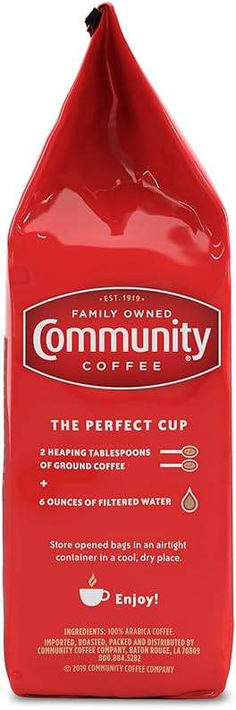 Community Coffee Cafe Special Half-Caff, Medium Dark Roast Ground Coffee, 12 Ounce (Pack of 1) - Image 3