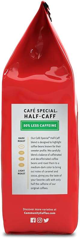 Community Coffee Cafe Special Half-Caff, Medium Dark Roast Ground Coffee, 12 Ounce (Pack of 1) - Image 4