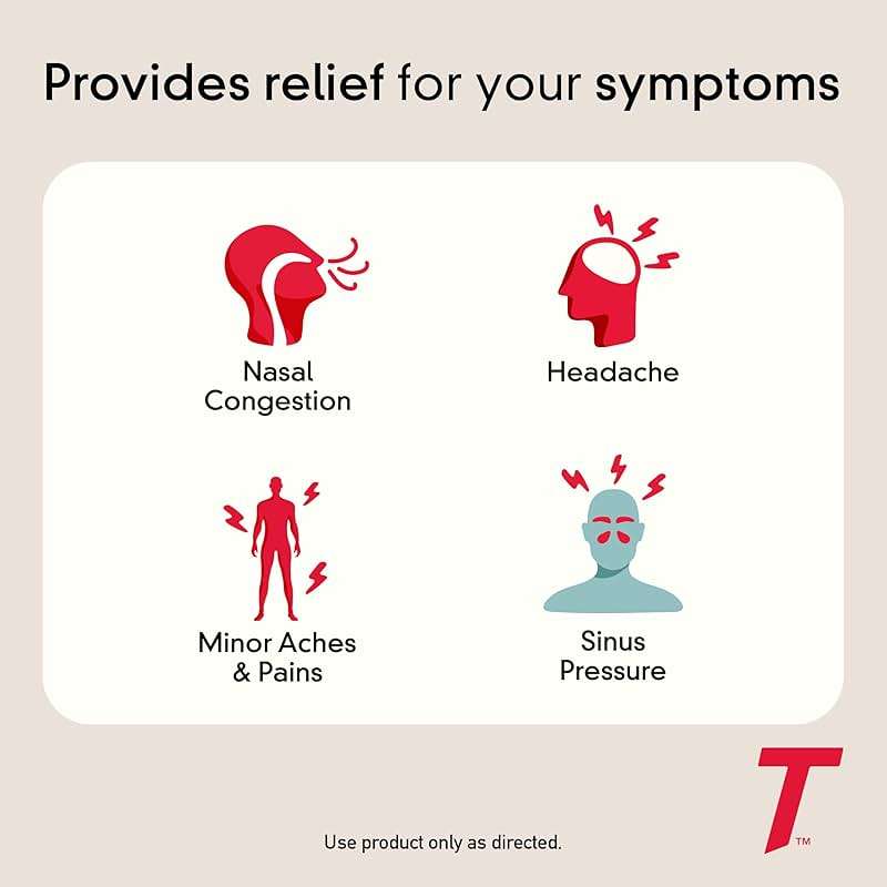 Tylenol Sinus Severe Daytime Caplets, Non-Drowsy, Pain Reliever, Pressure and Nasal Congestion Relief, Fever Reducer, Expectorant, Acetaminophen, Guaifenesin, Phenylephrine HCL, 24 Count - Image 2