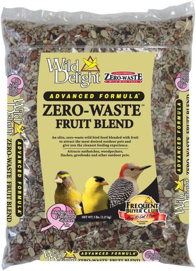 Wild Delight Zero-Waste Fruit Blend Bird Food, 5 Lb - Image 1