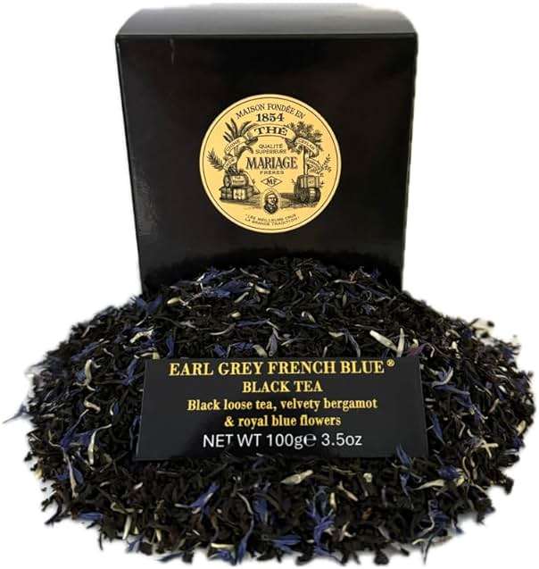 Mariage Freres Earl Grey French Blue, Black Tea 100g 3.5oz Loose Tea (1 Pack) - Image 1