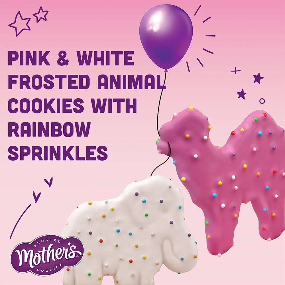 Mother's Original Circus Animal Cookies | Frosted Vanilla Shortbread Cookies with Rainbow Sprinkles | Box of Cookie Snack Packs | 12 Count - 1-oz Pouches | NET WT 12 oz - Image 5