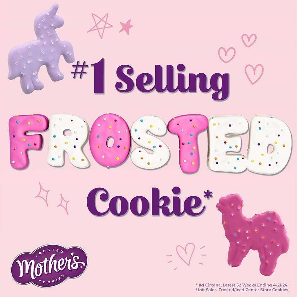 Mother's Original Circus Animal Cookies | Frosted Vanilla Shortbread Cookies with Rainbow Sprinkles | Box of Cookie Snack Packs | 12 Count - 1-oz Pouches | NET WT 12 oz - Image 9