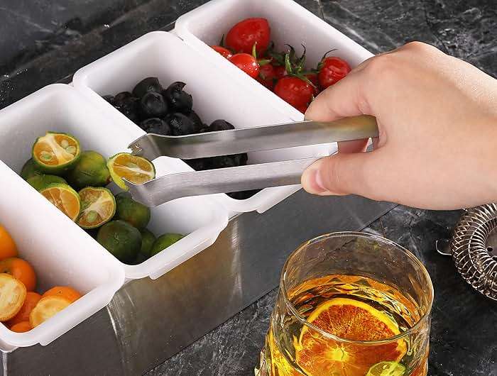 New Star Foodservice Restaurant-Grade Pom Tong, Stainless Steel, 6.5 Inch, Set of 6, Silver - Image 7